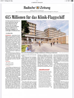 httpswww.badische zeitung.dekreistag gibt 615 millionen euro fuer das kuenftige ortenauer klinik flaggschiff in offenburg fr