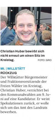 Christian Huber Personalie Maerz 2024 